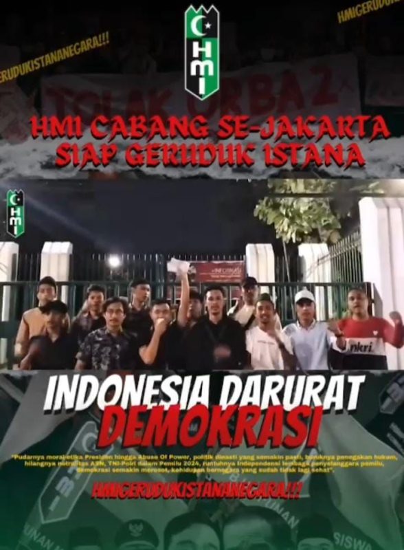 HMI Cabang Se-Jakarta Deklarasi : Indonesia Darurat Demokrasi