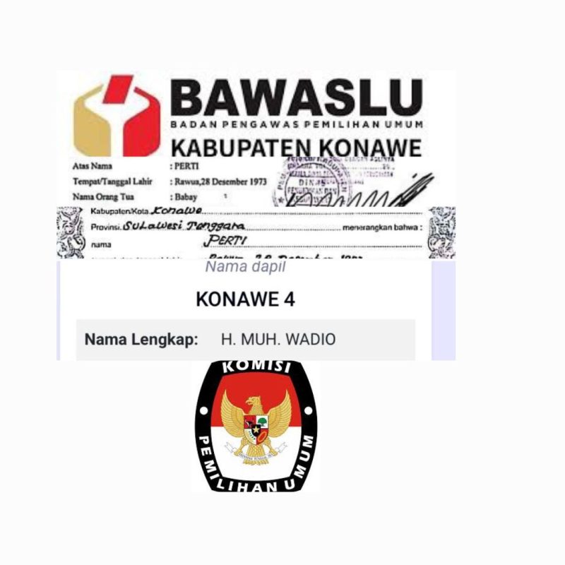 Caleg Dapil IV Konawe Inisial HW ‘Tipu Masyarakat’ BAWASLU Dan KPU ‘tak Berkutik’ IPPMIK Jakarta Desak DKPP RI Beri Tindakan Tegas