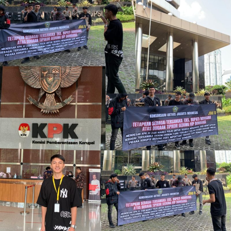 Masa Geruduk KPK RI Dan Mabes Polri, Nama Eks. Bupati Bombana Di Sebut