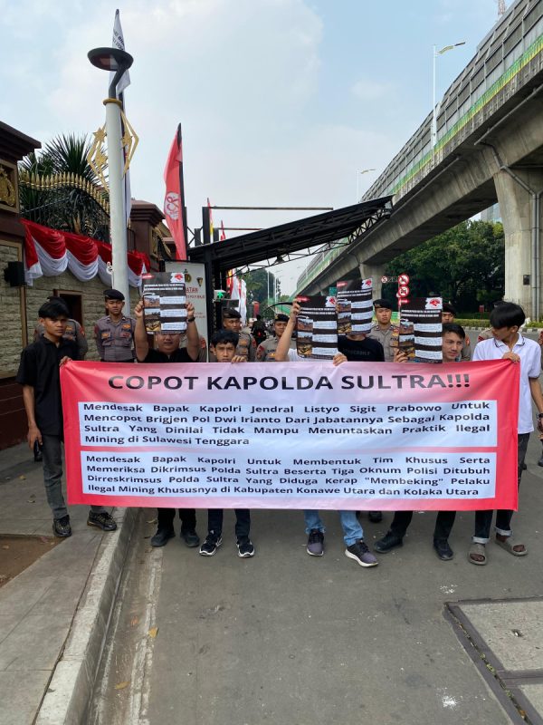Demo di Mabes Polri, GMA Desak Kapolri Copot Kapolda Sultra
