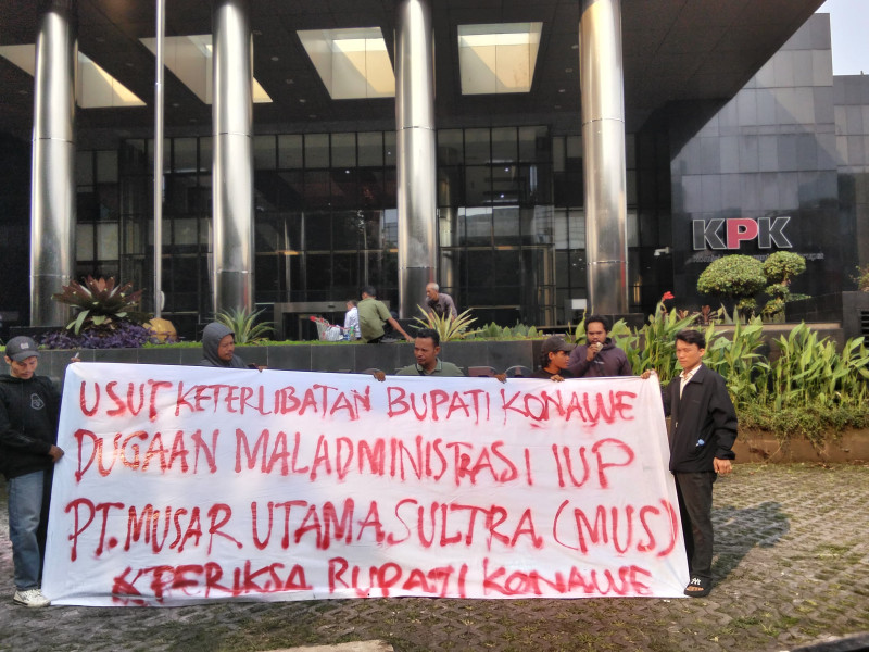 Mahasiswa Sultra Desak KPK Periksa Bupati Konawe Terkait IUP PT. Mushar Utama Sultra