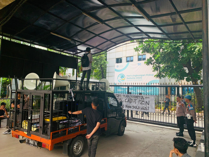 Aksi jilid 2 GAPH-SULTRA minta KLH RI segera ambil tindakan tegas kepada pimpinan PT. TBS