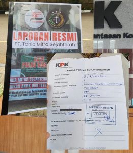 Hp21Nusantara Serahkan Bukti Tambahan ke KPK, Terkait Dugaan Tambang Ilegal PT TMS di Pulau Kabaena
