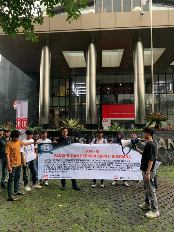 Demo di KPK, LPPH Sultra Desak Pemeriksaan Bupati Bombana Terkait Dugaan Korupsi